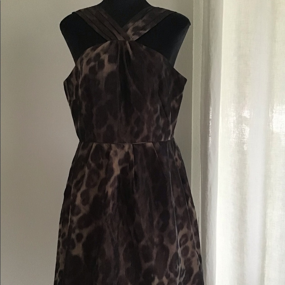 NWT Banana Republic Leopard Print Halter Dress